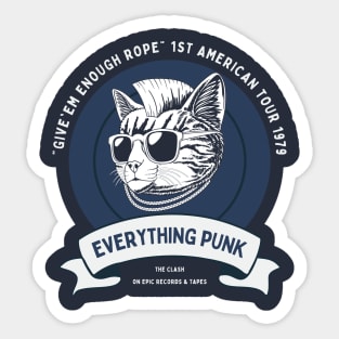 The Cat Clash " Give 'em Enough Rope" Sticker